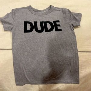 Crewcuts size 4/5 Dude shirt